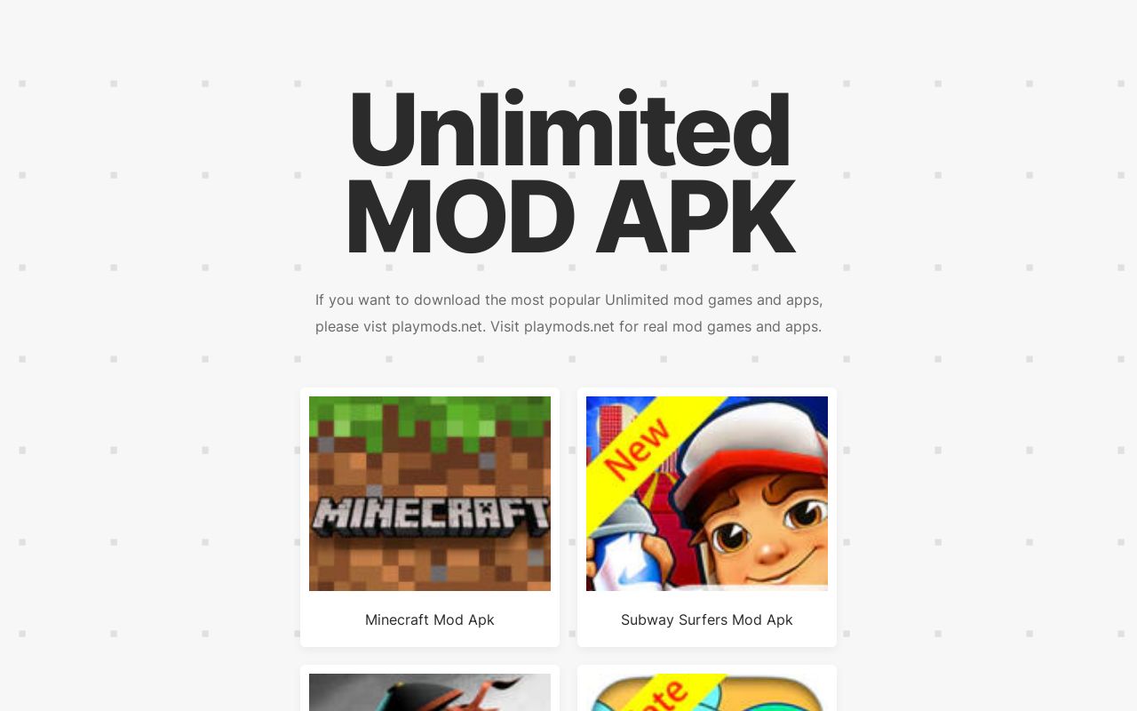FREE Download unlimited MOD APK - For Andriod